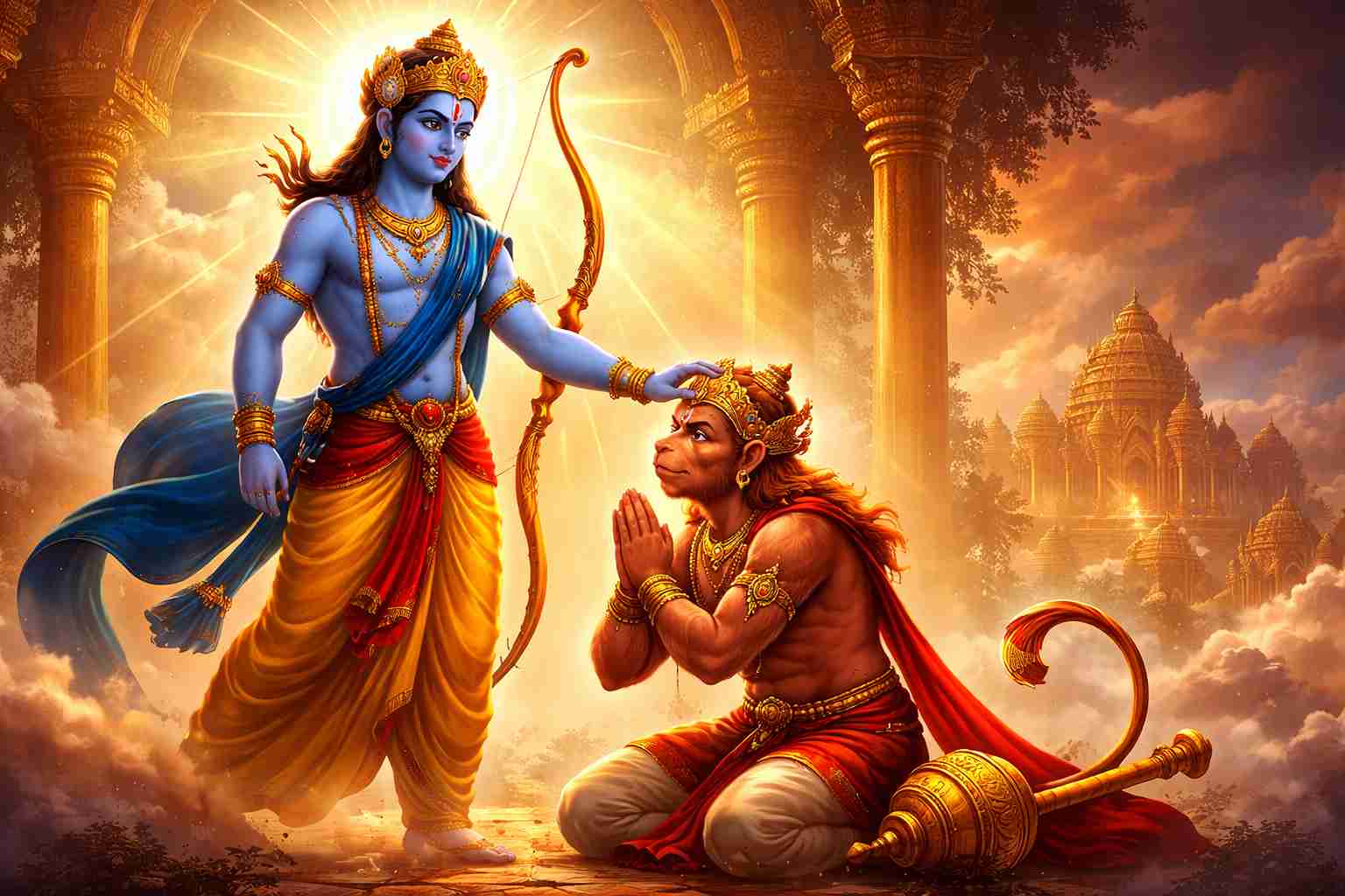 Rameshta religious website homepage preview